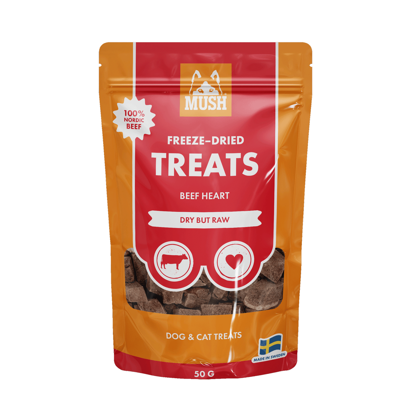 MUSH TREATS FRYSTORKAD NÖTHJÄRTA