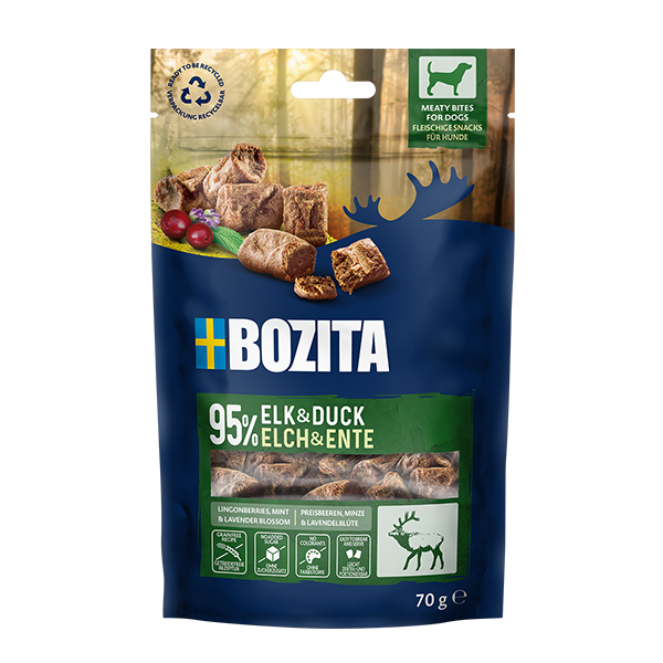 Bozita Meaty Bites, älg och anka