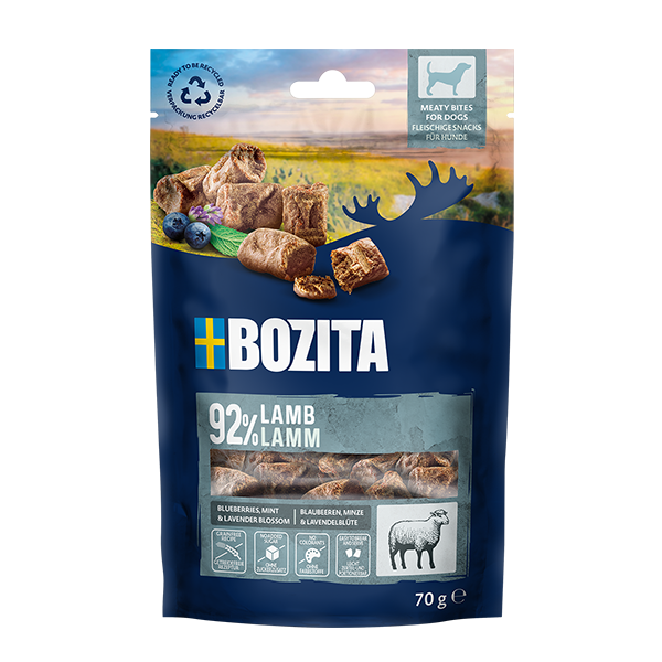 Bozita Snacks Meaty Bites, lamm