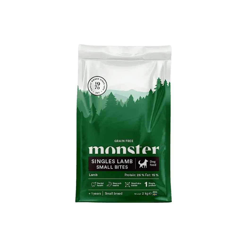 Monster Dog Grain Free Singles Lamb Small Bites