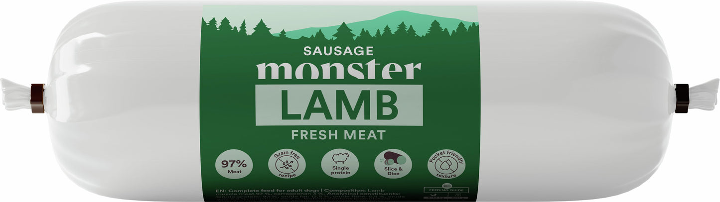 Monster Dog Sausage Lamb 400g