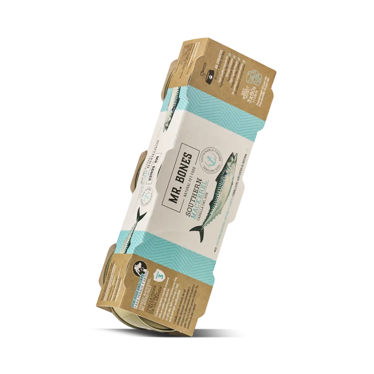 Makrill i vatten som topping x3