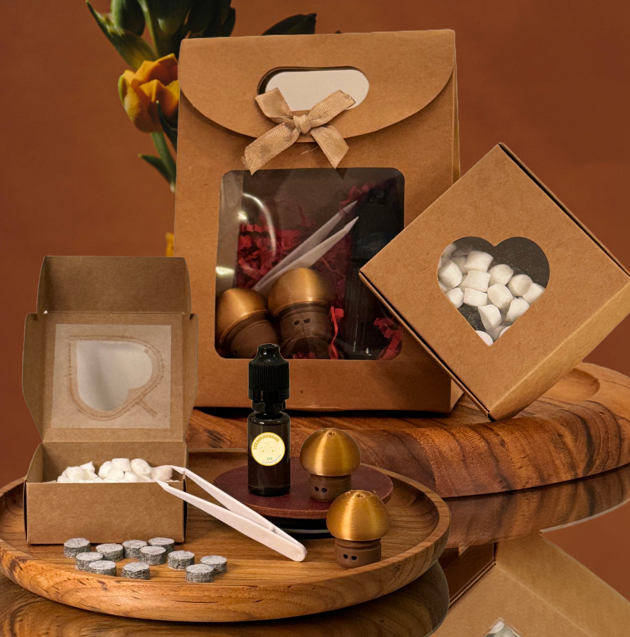 Nosework kit, svampar med stark magnet