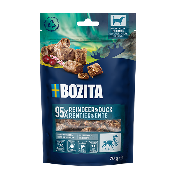 Bozita Snacks Meaty Bites, ren och anka