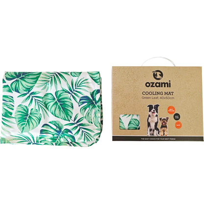 OZAMI COOLING MAT GREEN LEAF 40x50CM/60x90CM