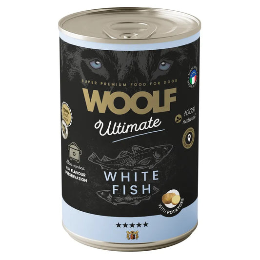 WOOLF ULTIMATE CANNED DOGFOOD White Fish with Potatoe