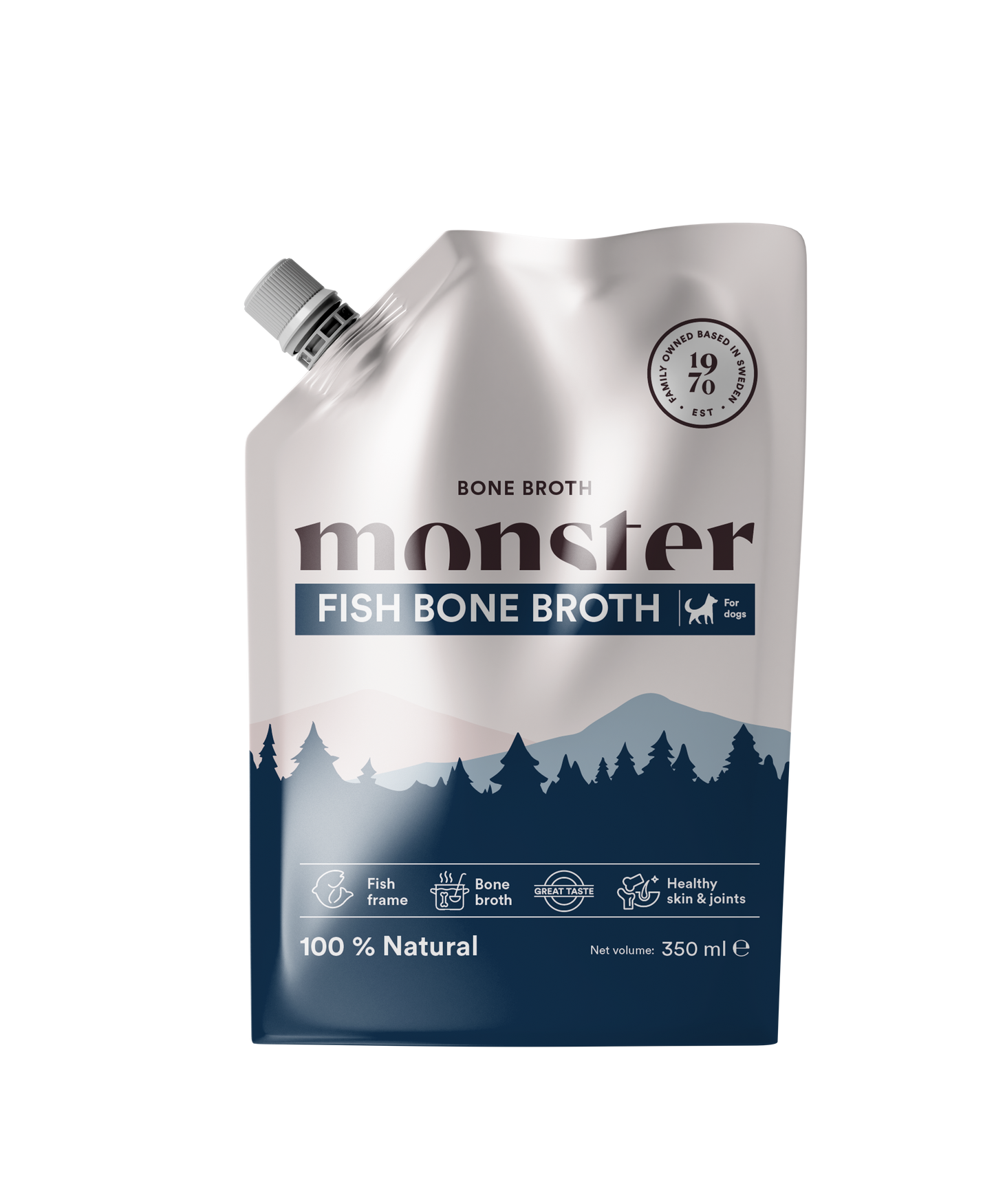 Monster Dog Bone Broth Fish 350 ml