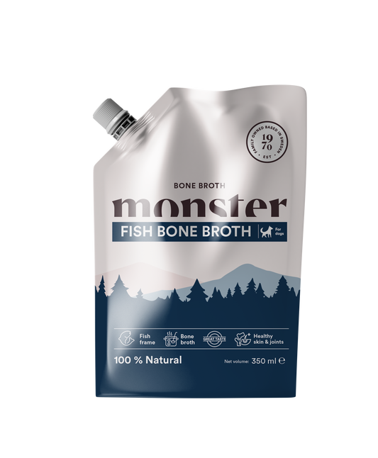 Monster Dog Bone Broth Fish 350 ml