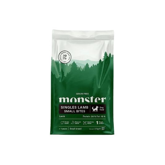 Monster Dog Grain Free Singles Lamb Small Bites