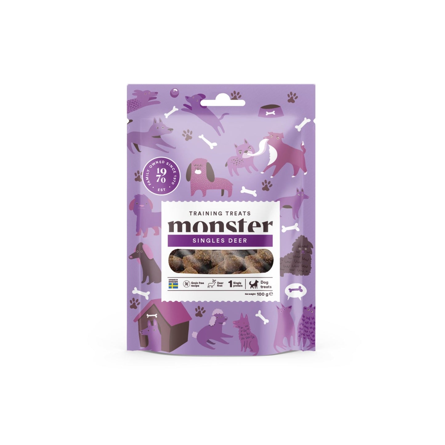 Monster Dog training treats Singles Deer 100g