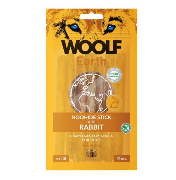 WOOLF Earth Noohide sticks rabbit S, 10 st