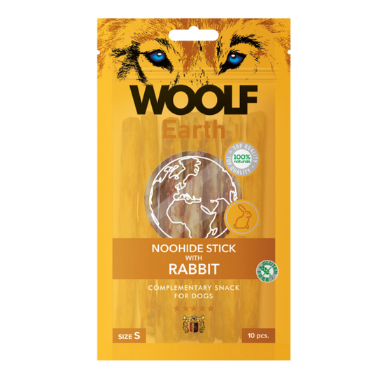 WOOLF Earth Noohide sticks rabbit S, 10 st