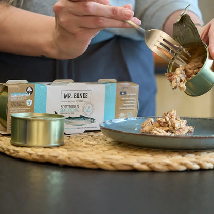 Makrill i vatten som topping x3