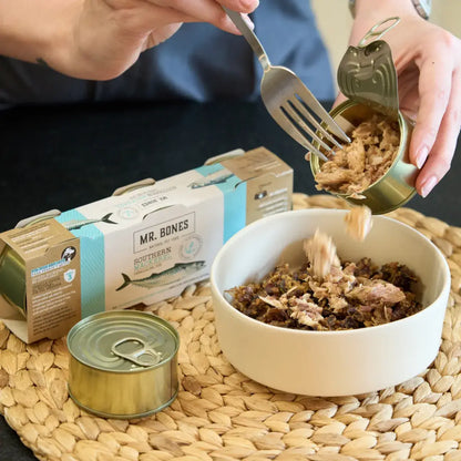 Makrill i vatten som topping x3